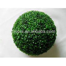 bola de grama decorativa de plástico verde buxo artificial bola de grama pendurada para teto